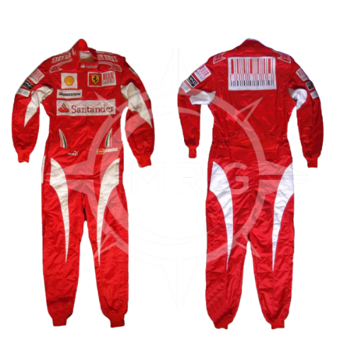 2014 Fernando Alonso Ferrari F1 Embroidered Racing Suit