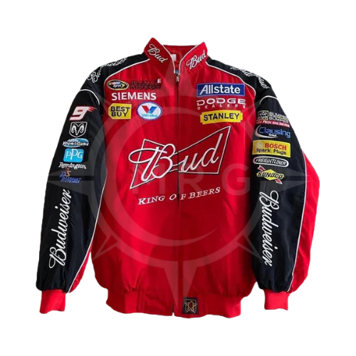 BUD NASCAR Race Jacket Embroided