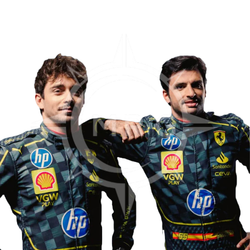 Charles Leclerc And Carlos Sainz Scuderia Ferrari HP's Carbon-Fibre Race Suits Italian Grand Prix