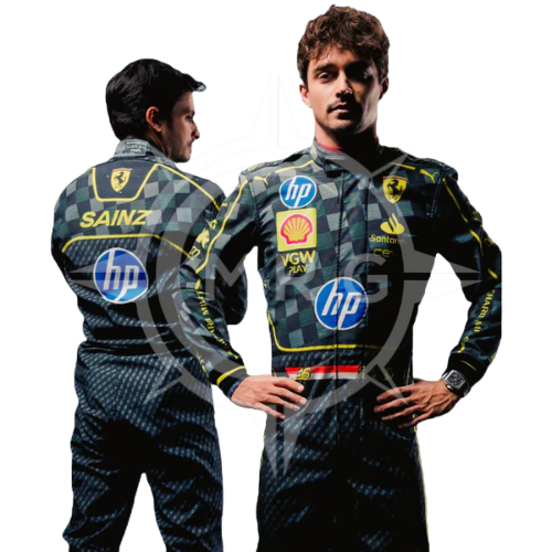 Charles Leclerc And Carlos Sainz Scuderia Ferrari HP's Carbon-Fibre Race Suits Italian Grand Prix