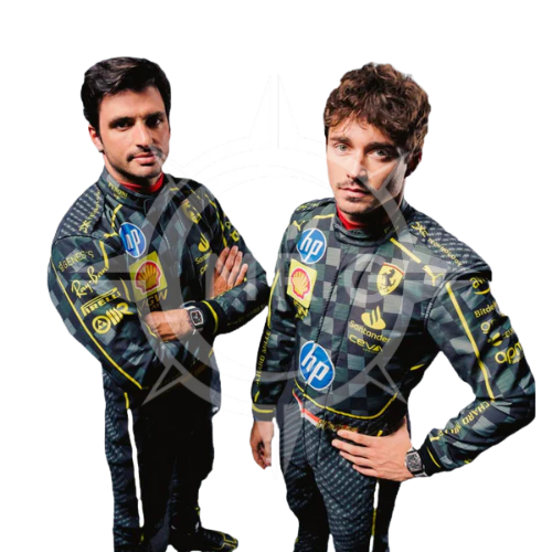 Charles Leclerc And Carlos Sainz Scuderia Ferrari HP's Carbon-Fibre Race Suits Italian Grand Prix